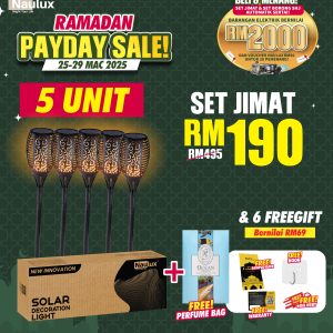 LAMPU PELITA SET BIJAK 5 PCS