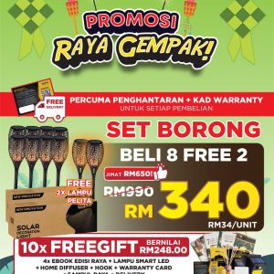 LAMPU PELITA SET BORONG 8 FREE 2